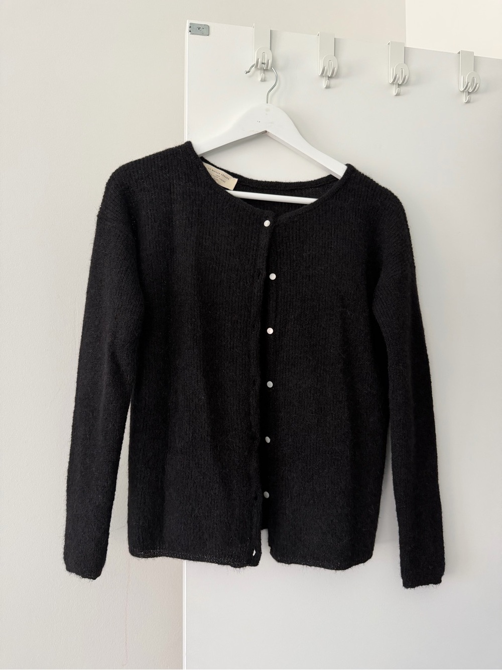 Sézane Gaspard Black Button-Up Knit Cardigan - Picture 7 of 11